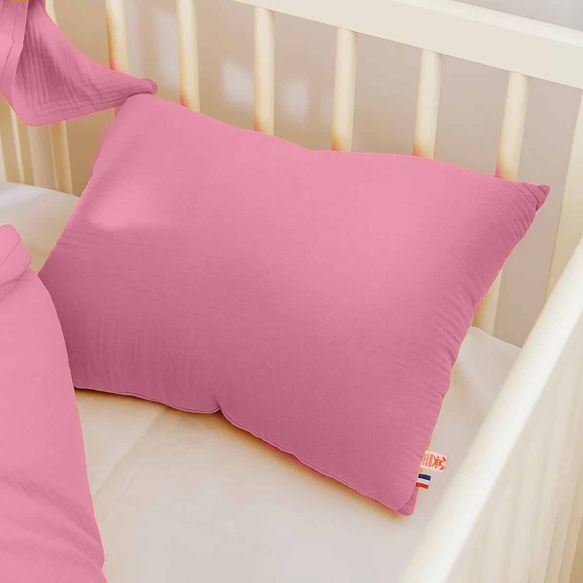 Organic Cotton Pillow - Pink