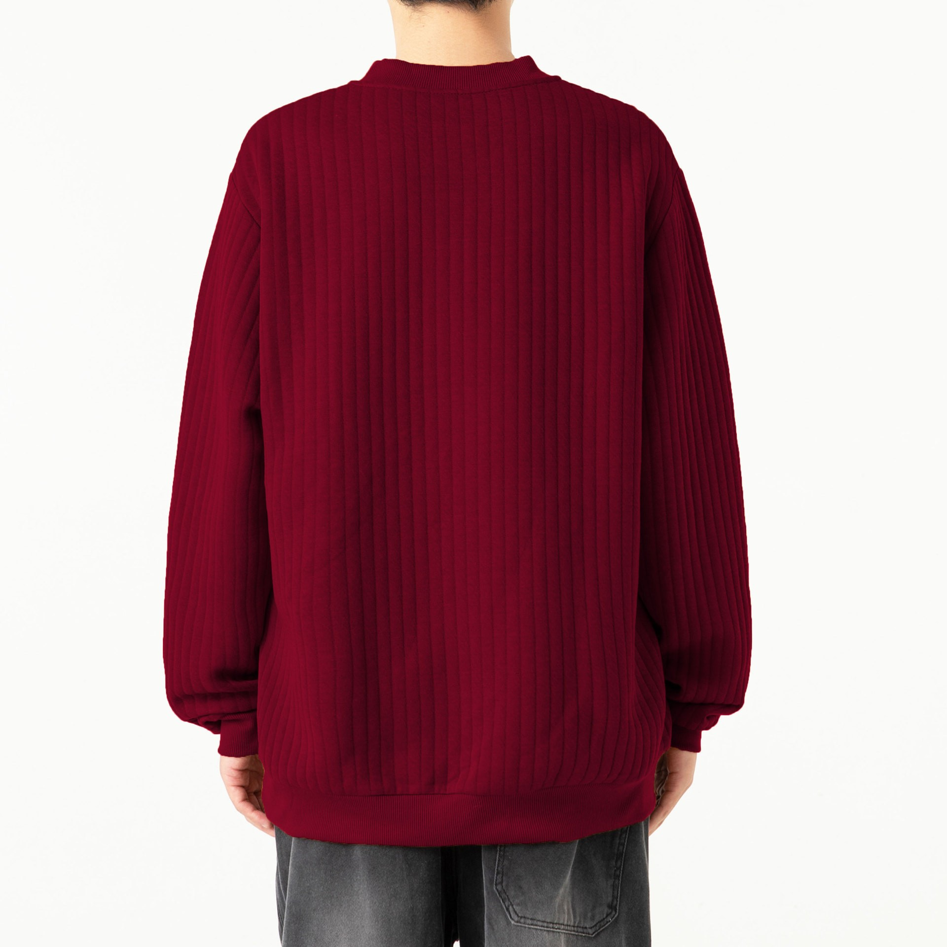 Men's Half-high Collar Button Sweater