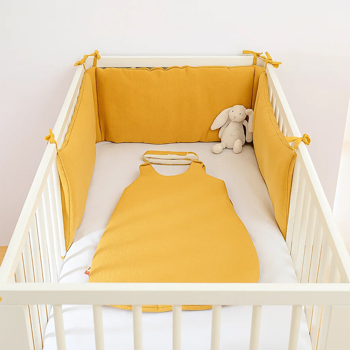 Organic Cotton Cot Bumper - Honey