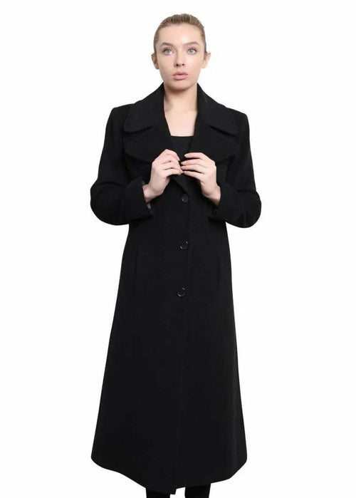 De La Creme - Womens Large Lapel Long Coat
