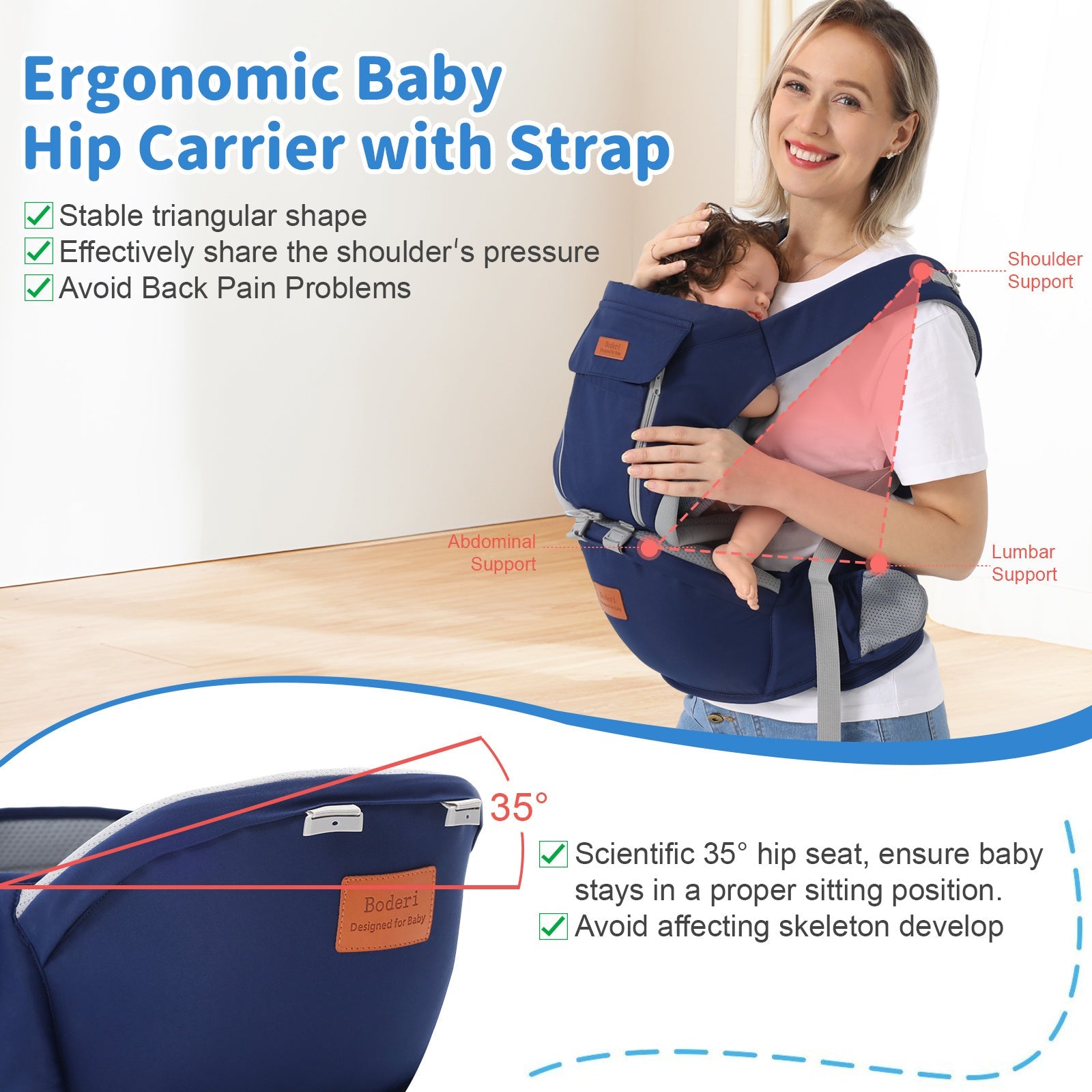 Multi-functional Baby Waist Stool For Newborns To Hold The Baby
