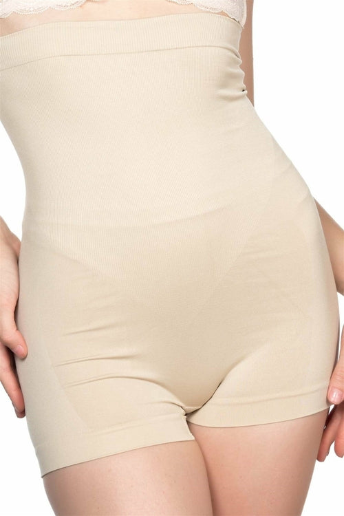 Shopymommy 2047 Seamless Long Waist Short Johns Boxer Postpartum