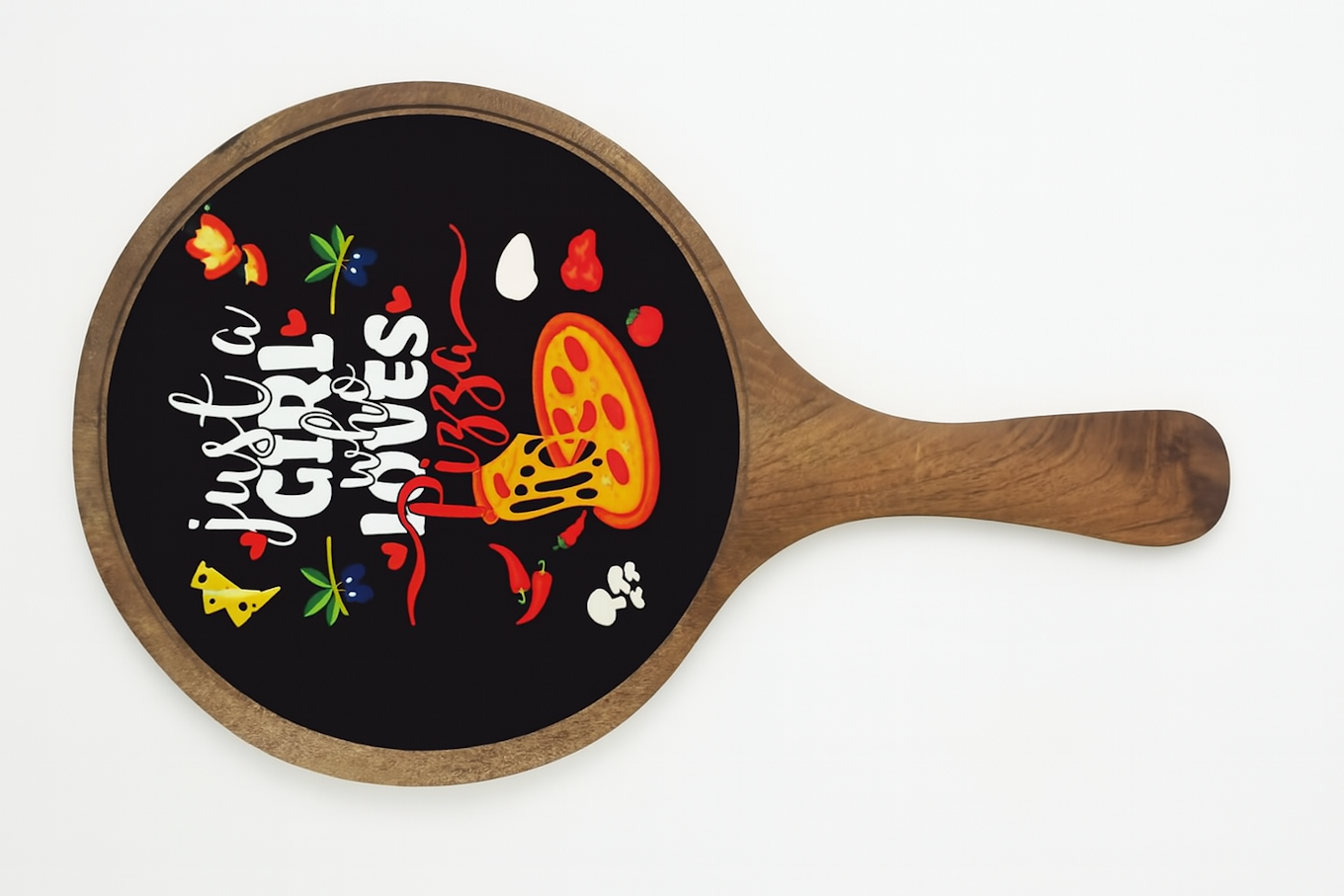 "Just A Girl Who Loves Pizza" Serving Tray