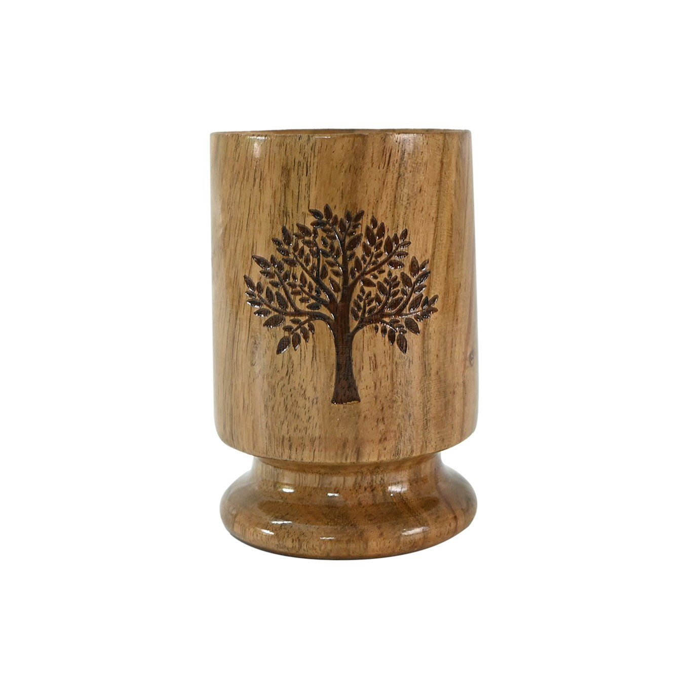Wooden Tree Engraved Drinking Cup