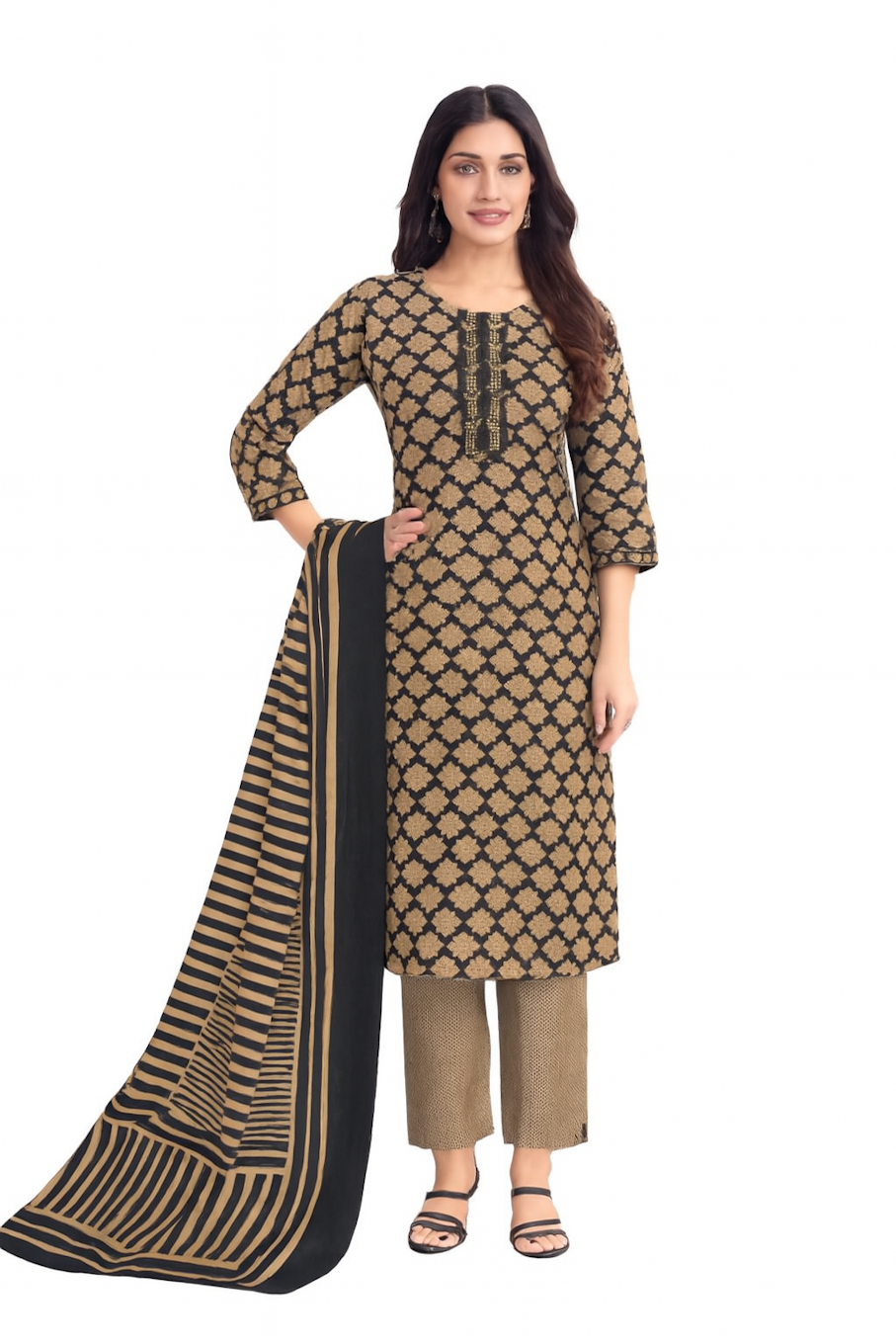 Kurta,Panta & Dupatta Set for Women (Size-3XL) | D58