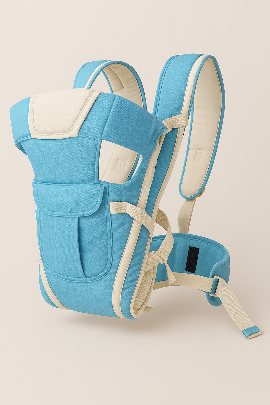 4-in-1 Adjustable Baby Sitting Carrier Bag-Blue & White