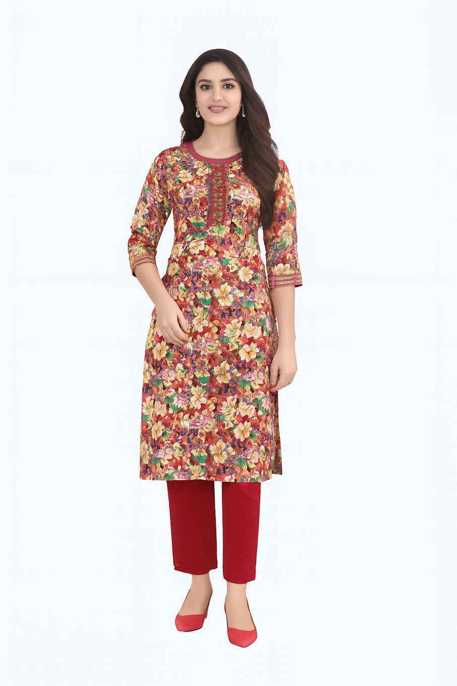 Kurta,Panta & Dupatta Set for Women (Size-3XL) | D57