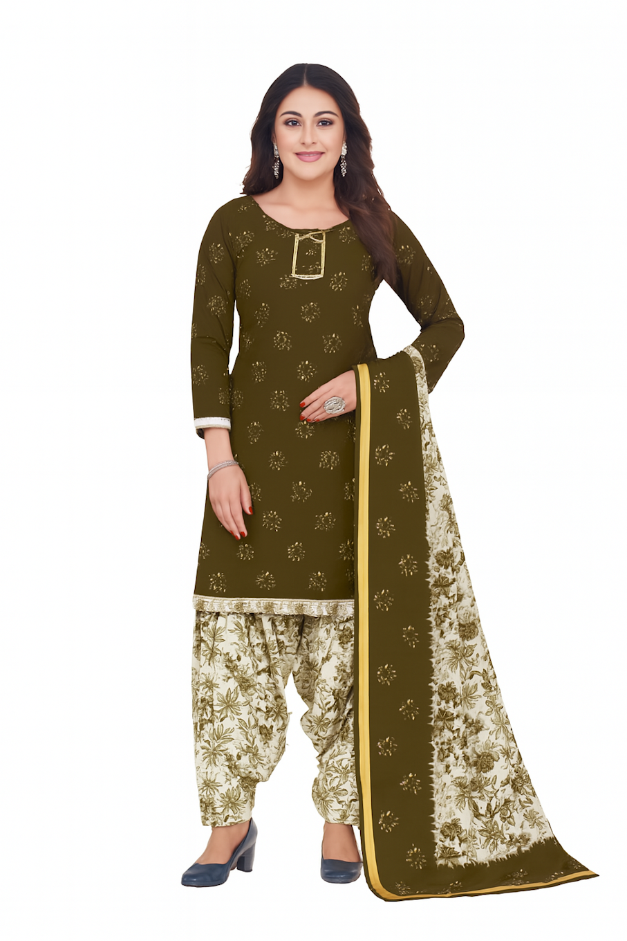 Kurta,Panta & Dupatta Set for Women (Size-XL) | D69
