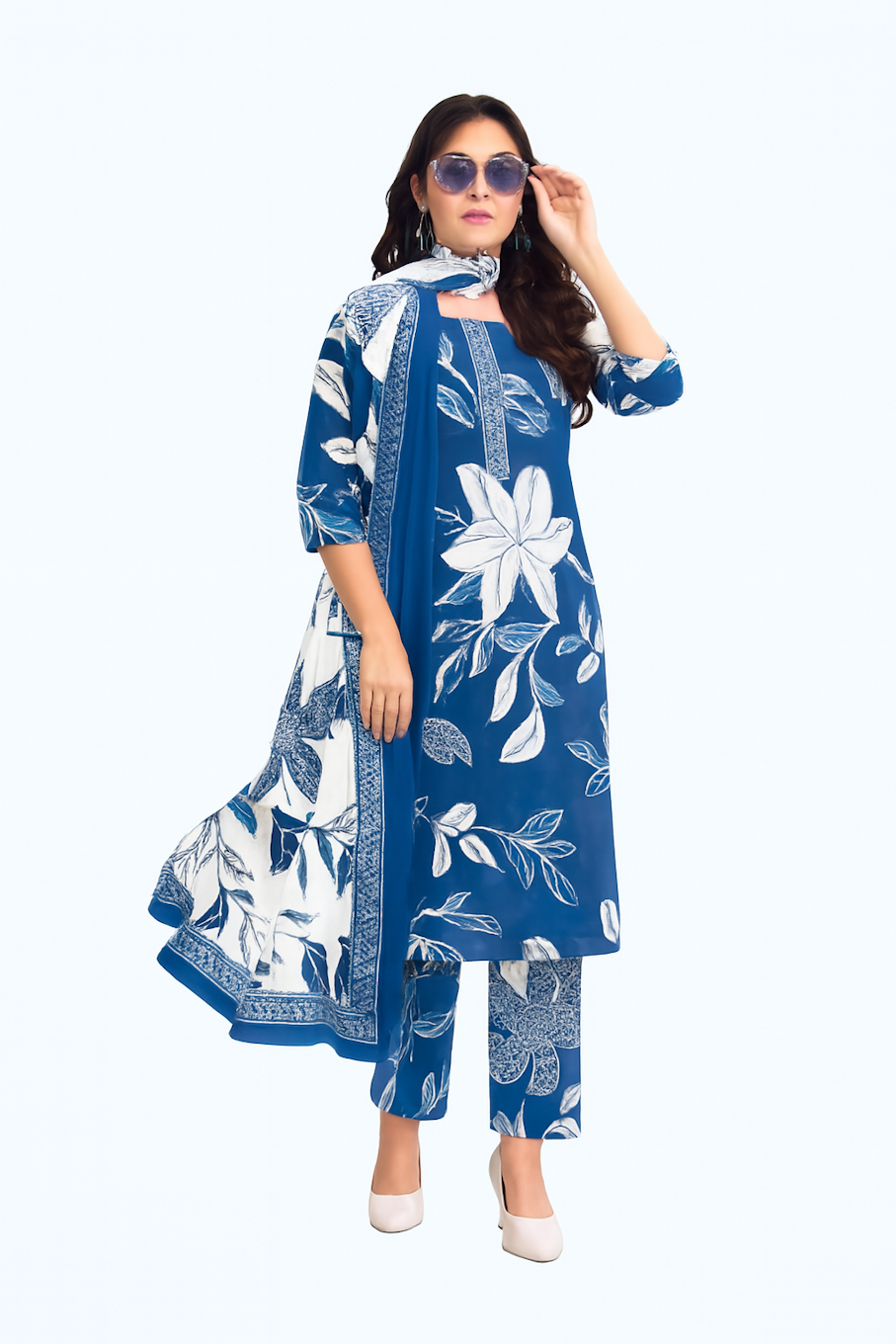 Kurta,Panta & Dupatta Set for Women (Size-XS) | D62