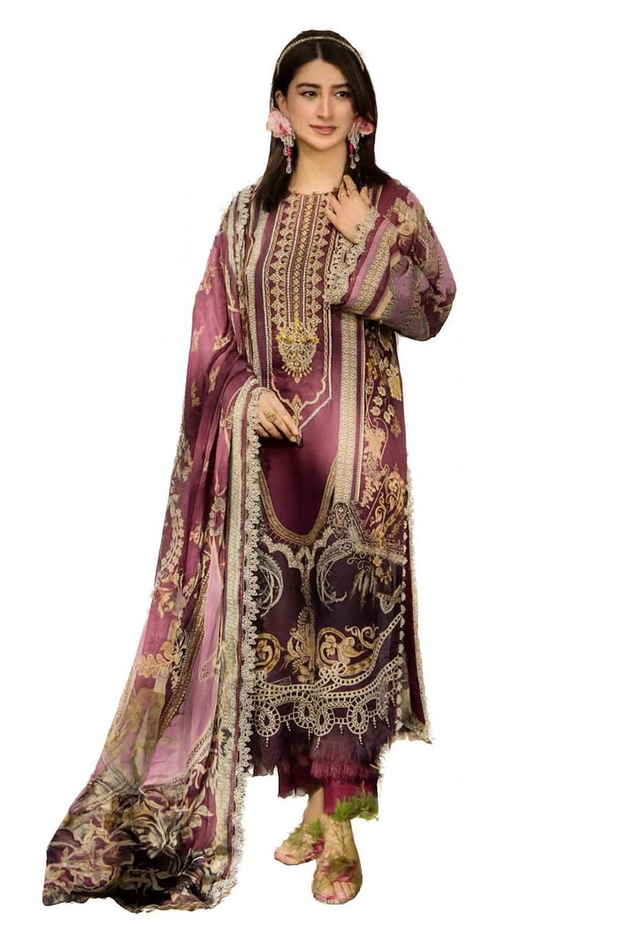 Kurta,Panta & Dupatta Set for Women (Size-L) | D81