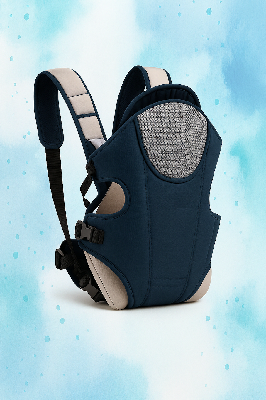 3-in-1 Ergonomic Adjustable Sling Carring Bag-Blue & Grey