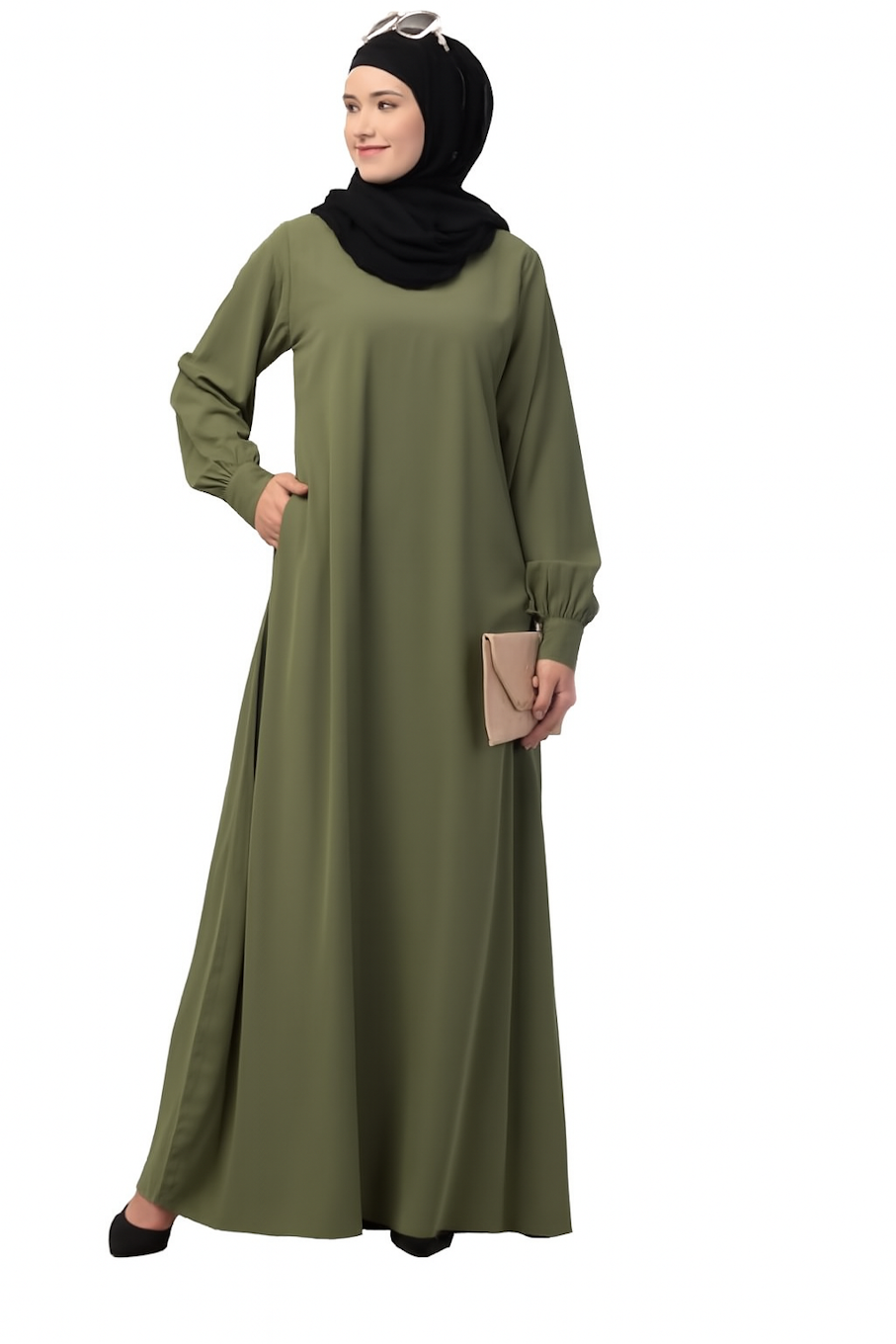 Women's Inner Abaya Dress-Pista (Size-XXS)