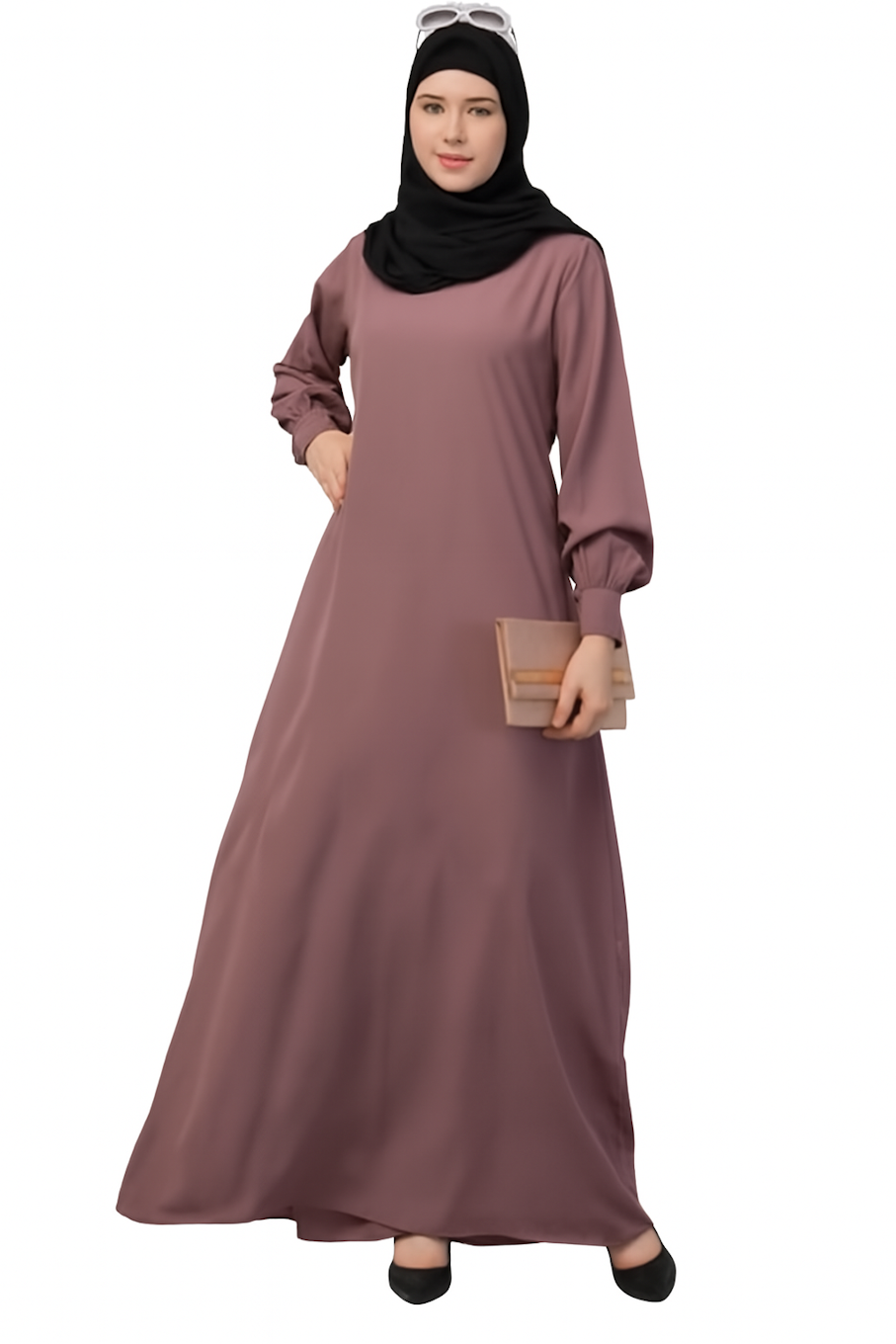 Women's Inner Abaya Dress-Pink (Size-S)