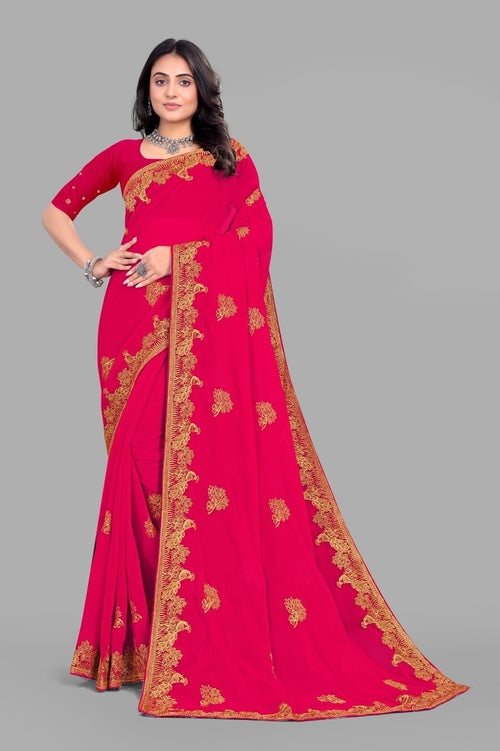 Women's Elegant Saree Set for festive wear-Gajri-02