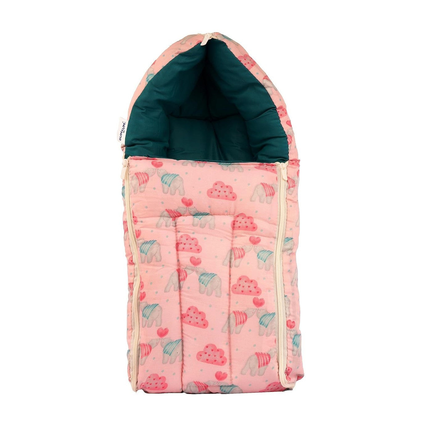 0-6 Months New Born Baby Unisex Cotton Carry Bag/Sleeping Bag, 3 in 1