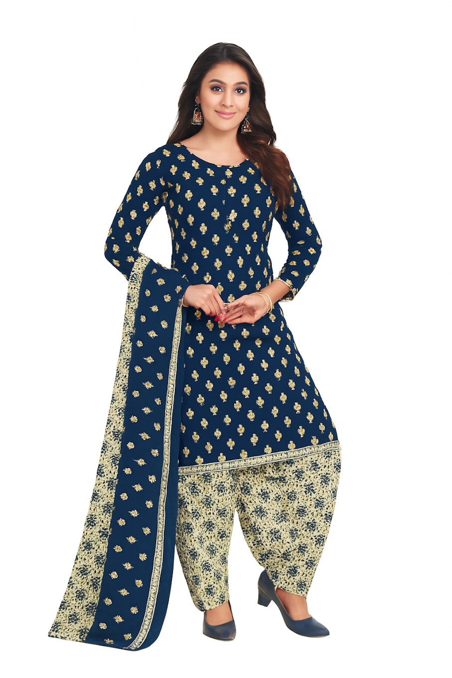 Kurta,Panta & Dupatta Set for Women (Size-L) | D67