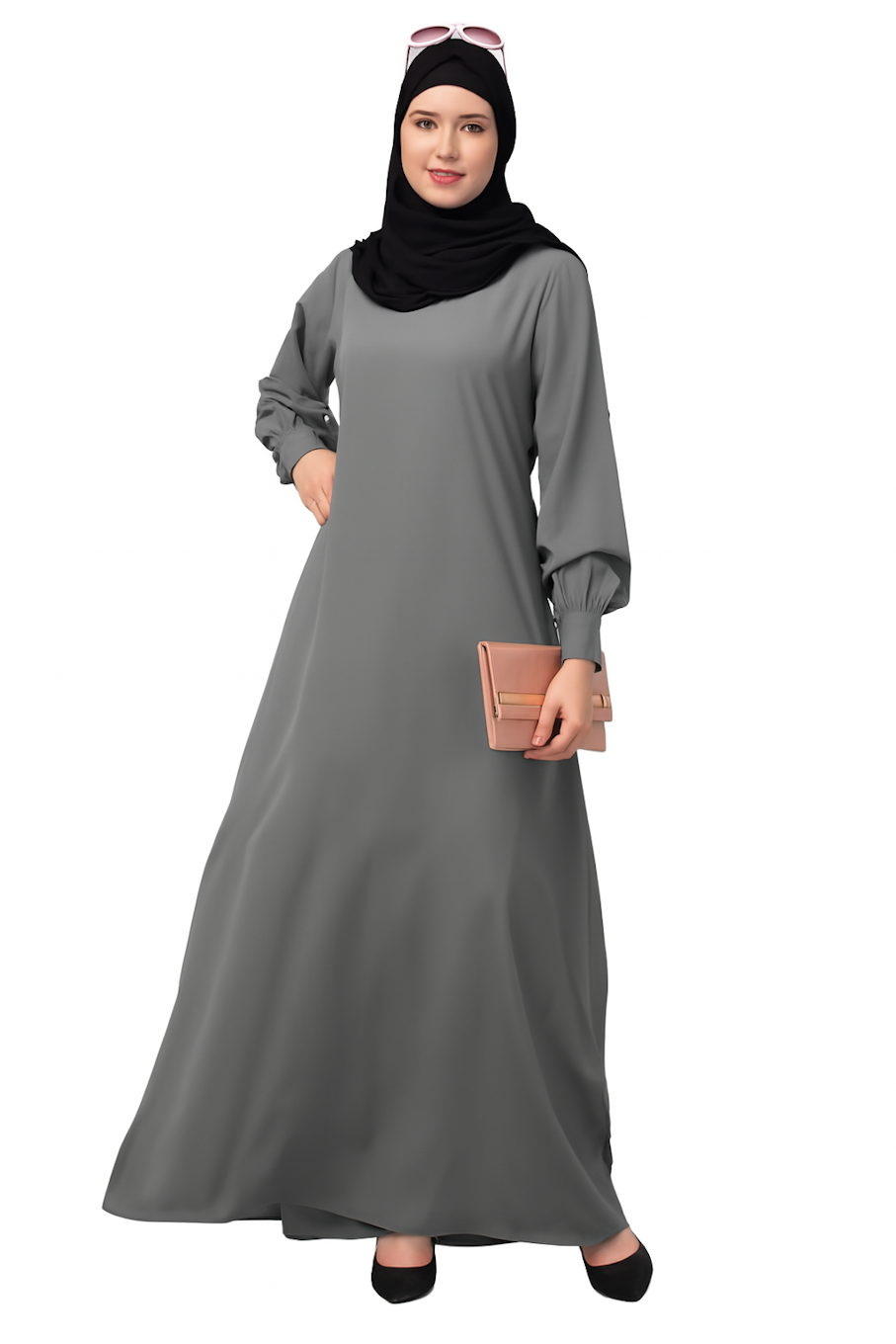 Women's Inner Abaya Dress-Grey (Size-XL)