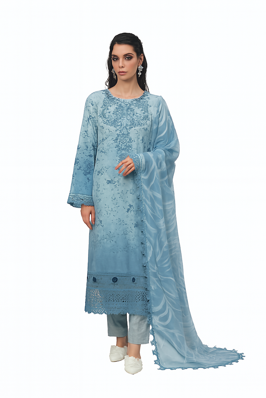 Kurta,Panta & Dupatta Set for Women (Size-3XL) | D80