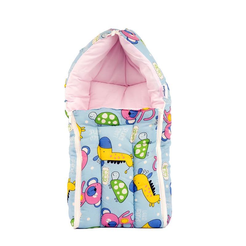 New Born Baby Unisex Cotton Carry Bag/Sleeping Bag, 3 in 1 Baby Bed,