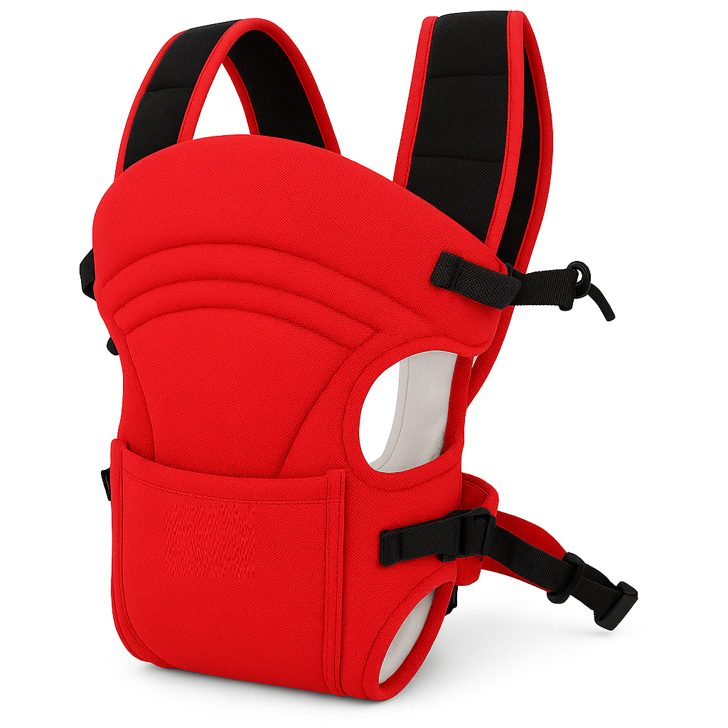 3-in-1 Ergonomic Adjustable Sling Carring Bag-Red