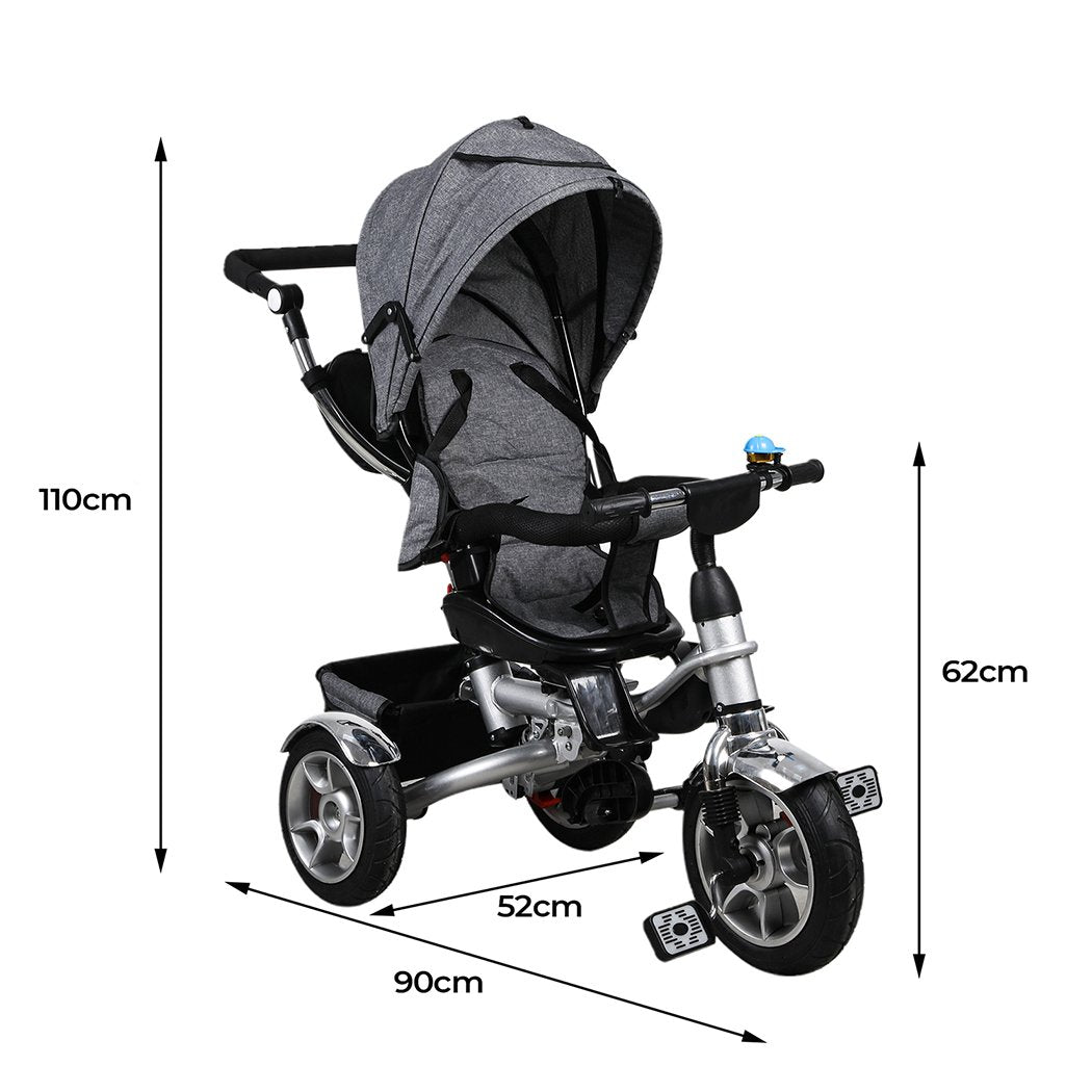 BoPeep 5in1 Kids Tricycle Walker Balance Bike Baby Prams Toddler