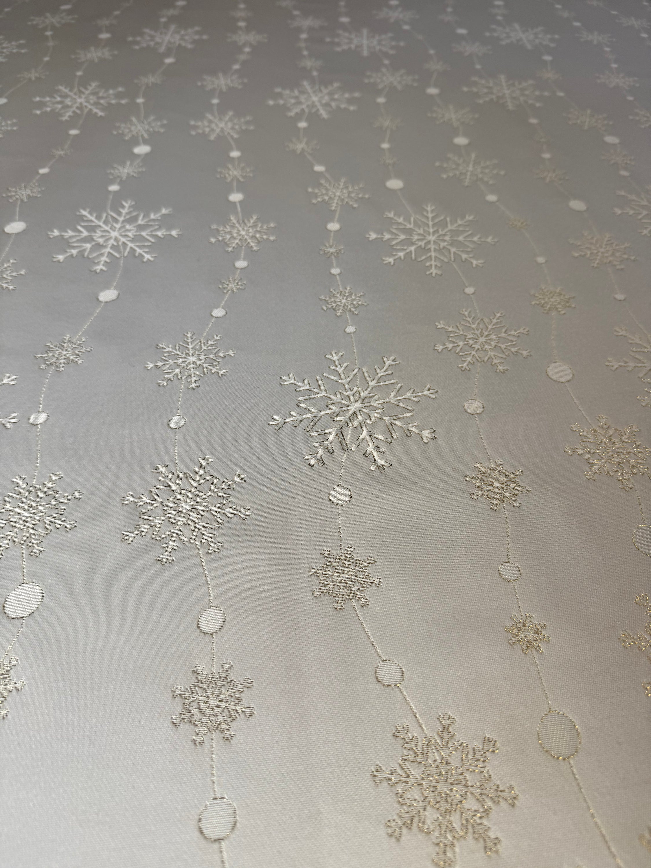 Rectangular Tablecloth, Festive Motive, Christmas Motive | Golden