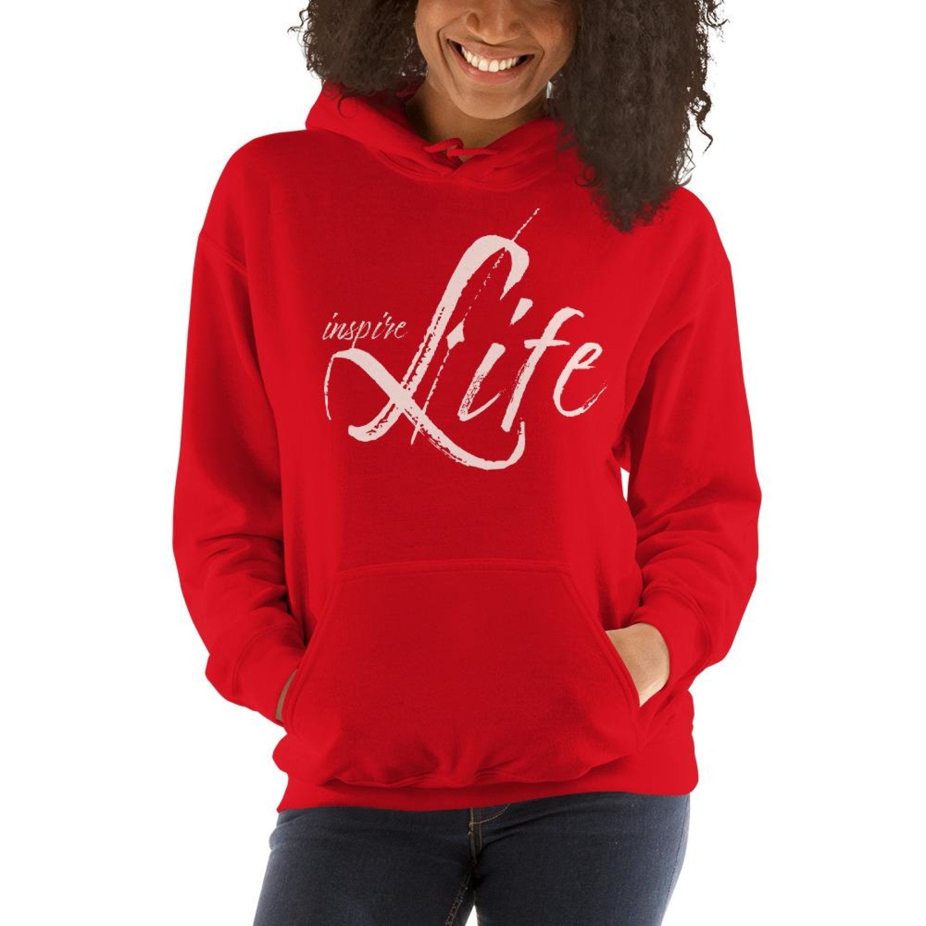 Womens Hoodie - Pullover Hooded Sweatshirt - Graphic/inspire Life