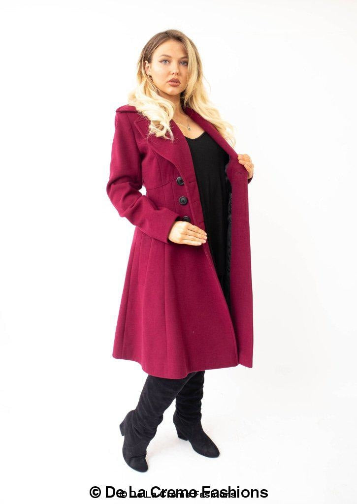 Kirsty Slim Fit A-Line Coat