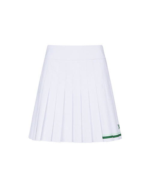ANEW Golf: Women Logo Band Pleats Skirt - White