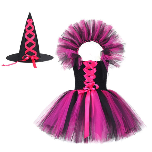 Halloween Witch Costume Set Dress with Hat