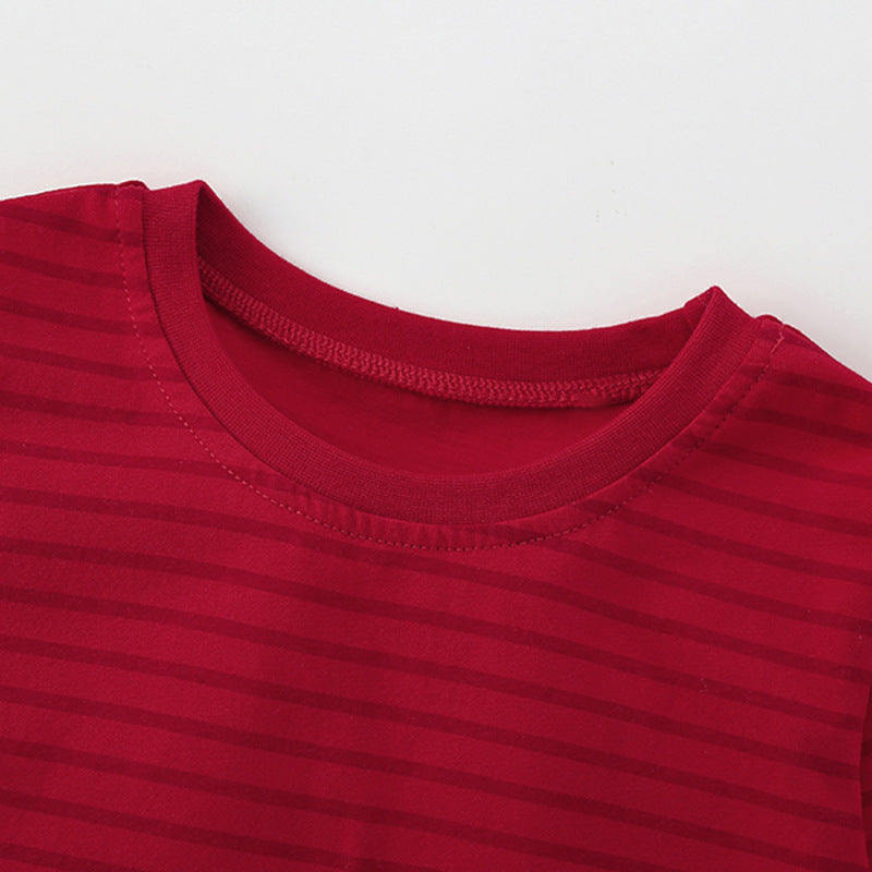 Autumn and Spring Arrival Christmas Cartoon Pattern Long Sleeves