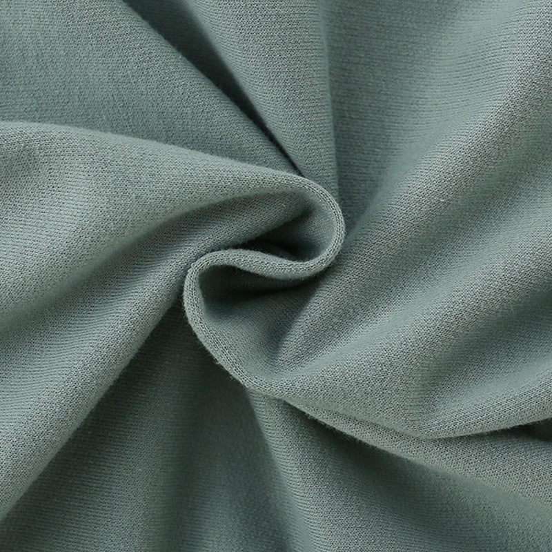 Autumn and Spring Arrival Flowers and Rainbow Cartoon Pattern Long