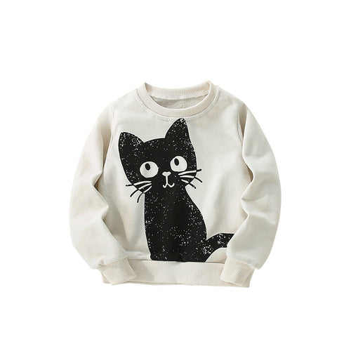 Autumn and Spring Arrival Animals Cartoon Pattern Long Sleeves