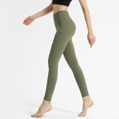 Yoga leggings Women's Fitness Wear Tight Elastic Quick Dry pants Solid