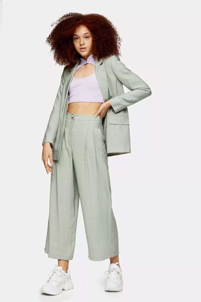 Topshop Womens Single Breasted Blazer & Trouser 2 Piece Suit