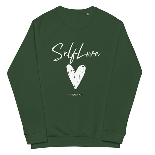 Organic sweatshirt SELF LOVE Unisex organic raglan sweatshirt