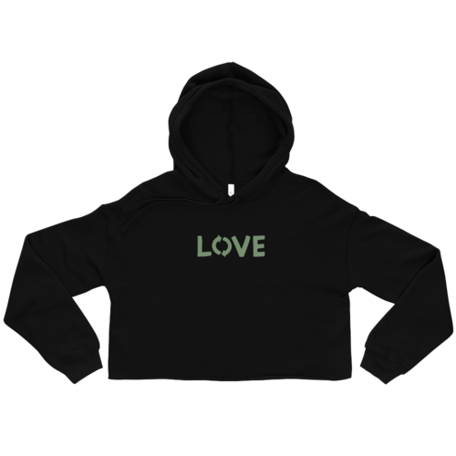 Women's Love Crop Hoodie