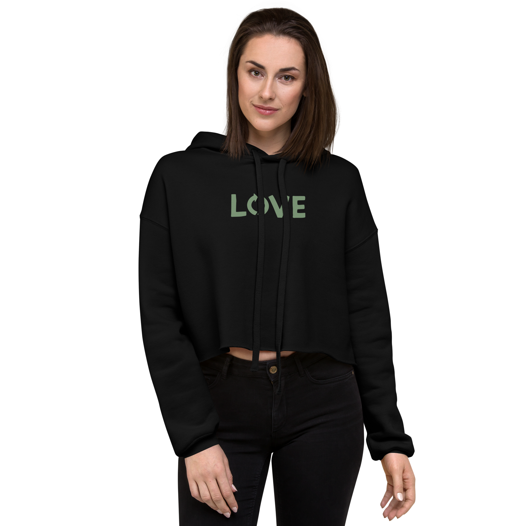 Women's Love Crop Hoodie