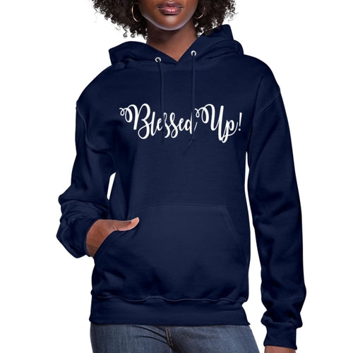 Womens Hoodie - Pullover Hooded Sweatshirt - Graphic/blessed Up