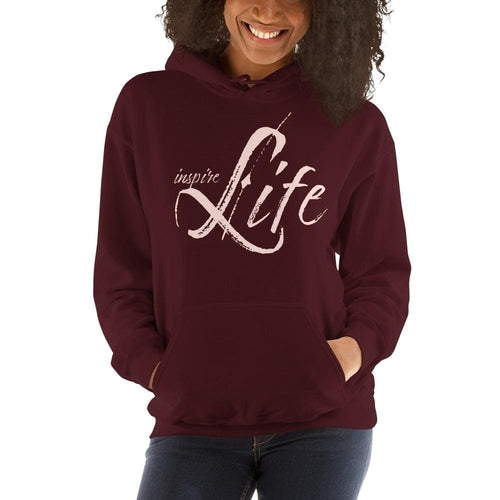 Womens Hoodie - Pullover Hooded Sweatshirt - Graphic/inspire Life